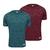 Kit 2 Camisa Térmica Segunda Pele Dryfit Masculina  Proteção Solar UV50+ Azul, Vermelho