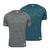 Kit 2 Camisa Térmica Segunda Pele Dryfit Masculina  Proteção Solar UV50+ Cinza, Verde