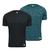 Kit 2 Camisa Térmica Segunda Pele Dryfit Masculina  Proteção Solar UV50+ Preto, Azul