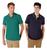 Kit 2 Camisas Gola Polo Masculina Hering Orig. Piquet Básica Verde, Azul marinho