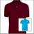 Kit 2 Camisas Polo Masculina Piquet 100% poliéster Vinho, Azul turquesa