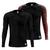 Kit 2 Camisas Térmicas Proteção Solar Dryfit Segunda Pele uv50+ Preto, Vermelho