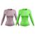 Kit 2 Camisas UV Femininas com Proteção UV 50+ Manga Longa Verdelimão, Rosa