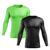 Kit 2 Camisas UV Masculinas com Proteção UV 50+ Manga Longa  Verde limão, Preto