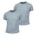 Kit 2 Camiseta Masculina Camisas 100% Algodão Premium Slim Basicas MP Cinza, Cinza