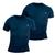Kit 2 Camiseta Masculina Camisas 100% Algodão Premium Slim Basicas MP Azul marinho, Azul marinho