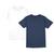 Kit 2 Camiseta Masculina Poliéster Com Toque de Algodão Camisa Blusa Treino Academia Tshrt Esporte Camisetas Branco, Azul