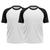 KIT 2 Camiseta Térmica Esportiva Manga Curta Rash Guard Masculina Feminina Academia Treino Branco Preto