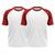 KIT 2 Camiseta Térmica Esportiva Manga Curta Rash Guard Masculina Feminina Academia Treino Branco Vermelho