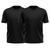 KIT 2 Camiseta Térmica Esportiva Manga Curta Rash Guard Masculina Feminina Academia Treino Preto Preto