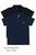 Kit 2 Camisetas Básicas Gola Polo Menino Infantil ReiRex Azul, Preto