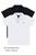 Kit 2 Camisetas Básicas Gola Polo Menino Infantil ReiRex Preto, Branco