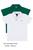 Kit 2 Camisetas Básicas Gola Polo Menino Infantil ReiRex Branco, Verde