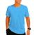 Kit 4 Camisetas Dry Fit Masculina Esportiva para Treino Academia Básica Cores Tecido Leve Fitness Azul celeste