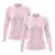 Kit 2 Camisetas Feminina Manga Longa Segunda Pele Térmica Proteção Solar UV 50 Rosa