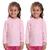 Kit 2 Camisetas Infantil Menina Proteção UV Térmica Solar Manga Longa Camisa Praia Esporte Rosa