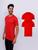 Kit 2 Camisetas Lisas Manga Curta 100% Poliester Vermelho