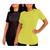 KIT 2 Camisetas Longline Feminina Para Academia Cobre Bumbum  Dry Fit Esportivo Para Treino Básica Preto, Verde