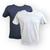 Kit 2 camisetas masculina basica baby look lisa manga curta Preto, Branco