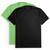 Kit 2 Camisetas Masculina Dry Academia Treino Esporte Camisa Praia Proteção Solar UV Preto, Verde