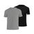 Kit 2 Camisetas Masculina Lisa Premium Em Algodão Básica Plus Size T-shirt Preto, Chumbo