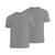 Kit 2 Camisetas Masculina Lisa Premium Em Algodão Básica Plus Size T-shirt Chumbo