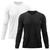 Kit 2 Camisetas Masculina Proteção Solar Uv Manga Longa Segunda Pele Preto, Branco