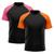 Kit 2 Camisetas Masculina Raglan Dry Fit Proteção Solar UV Laranja, Rosa
