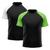 Kit 2 Camisetas Masculina Raglan Dry Fit Proteção Solar UV Branco, Verde