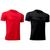 Kit 2 Camisetas Penalty Eclipse Masculina Preto, Vermelho