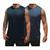 Kit 2 Camisetas Regata Lisa  Masculina  Dry Fit  Esporte  Caimento perfeito - TRV Variado 1