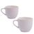 Kit 2 canecas xícara de porcelana 95ml lisa chá cozinha utilidades branco