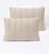 Kit 2 Capas De Almofada Rinzeira Tricot 50x30 zíper Cama Sofa Trico 106330 Bege