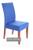 Kit 2 Capas De Cadeira Malha Gel Elástica Para Sala Cozinha Azul-ROYAL