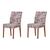 Kit 2 Capas de Cadeira Malha Lisa ou Estampada Decorativa Elegante Elástica Ajustável Elegante Bonita Jardim 442894