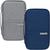 Kit 2 Cases Organizador Carteira Passaporte Pequeno Impermeável Cinza, Azul