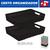 Kit 2 Cestos Organizador Armário Gaveta Lavanderia G 45x32 Preto