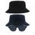 Kit 2 Chapéus Bucket Hat E Oculos De Sol Oval Armação De Metal MD-13 Azul escuro