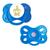 Kit 2 Chupetas Magnética Com Imã Embutido Para Boneca Reborn Azul royal, Coroa