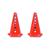 Kit 2 Cones com 1 Barreira e 1 Sinalizador - Altura ajustável - Agilidade Funcional Vermelho