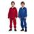 Kit 2 conjuntos casaco e calça esportivo agasalho infantil bebe uniforme inverno de frio peluciado Vermelho, Azul claro