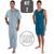 Kit 2 Conjuntos Pijama Masculino Plus Size Verão Manga Curta E Calça + Regata E Short Cinza, Verde