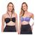 Kit 2 Cropped Top Faixa Amarração Multiformas De Usar Feminino Poliamida Preto, Roxo