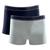 Kit 2 Cueca Boxer Hang Loose Cotton Masculina Cós Elástico Azul marinho
