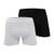 Kit 2 Cueca Boxer Microfibra Moda Box Casual Dia a Dia Premium Branco