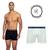 Kit 2 Cuecas Boxer Lupo Original 100% Algodão Box Masculina Branco, Preto