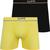 Kit 2 Cuecas Boxer Lupo Original Em Microfibra Sem Costura Adulto Box Masculina Atacado 436 1 amarela, 1 preta
