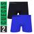 Kit 2 Cuecas Microfibra Masculino Boxer Box Original Lupo Básico Sem Costura Cores Básicas Royal, Preto