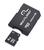 Kit 2 em 1 Cartão De Memória Micro SD Classe 4 + Adaptador 4GB com Trava de Segurança Preto Multilaser - MC456 Neutro