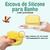 Kit 2 Escovas massageadoras de Silicone para Banho Amarelo